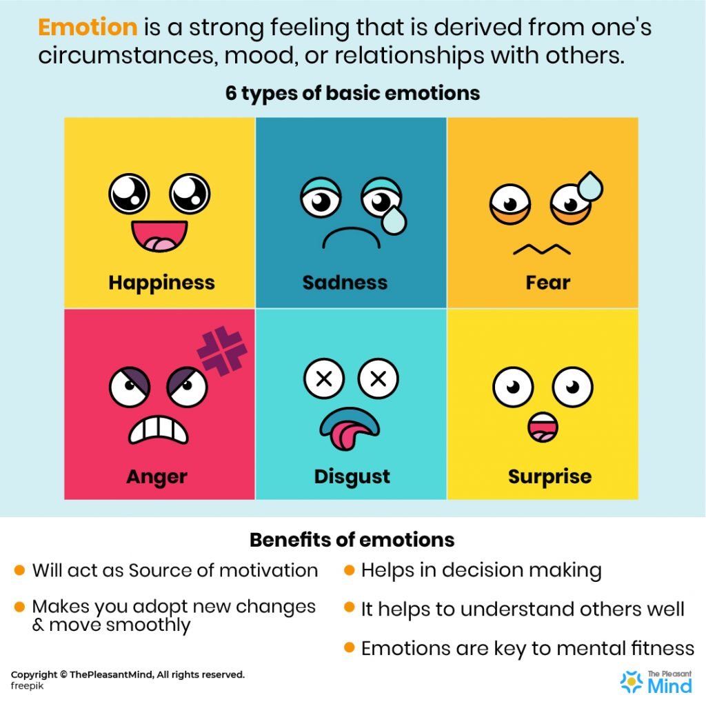 6 Types of Basic Emotions & Their Expressions ThePleasantMind
