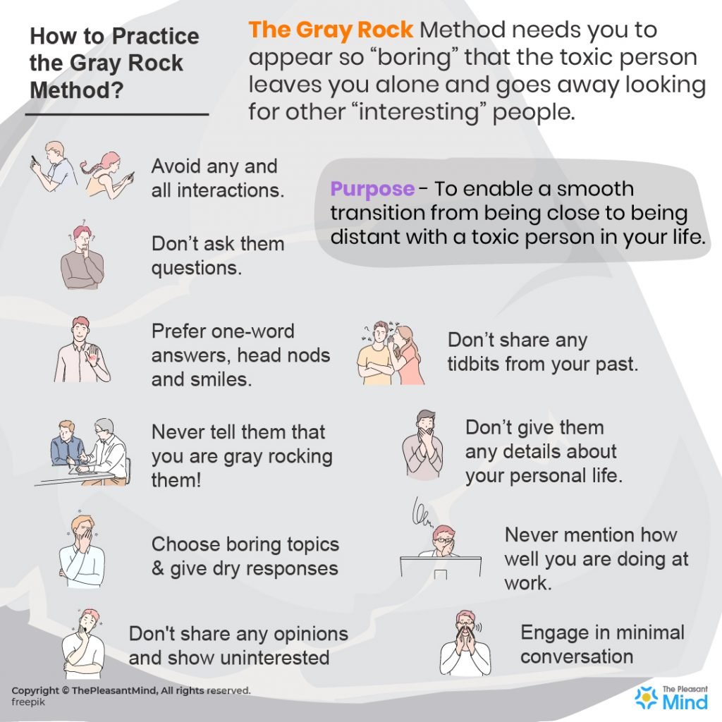Apply the Gray Rock Method to Keep Toxic People At Bay