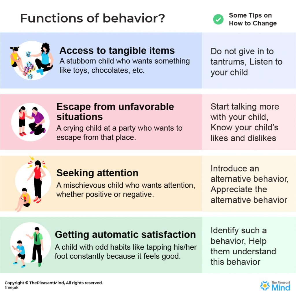 Sensory Function Of Behavior Examples