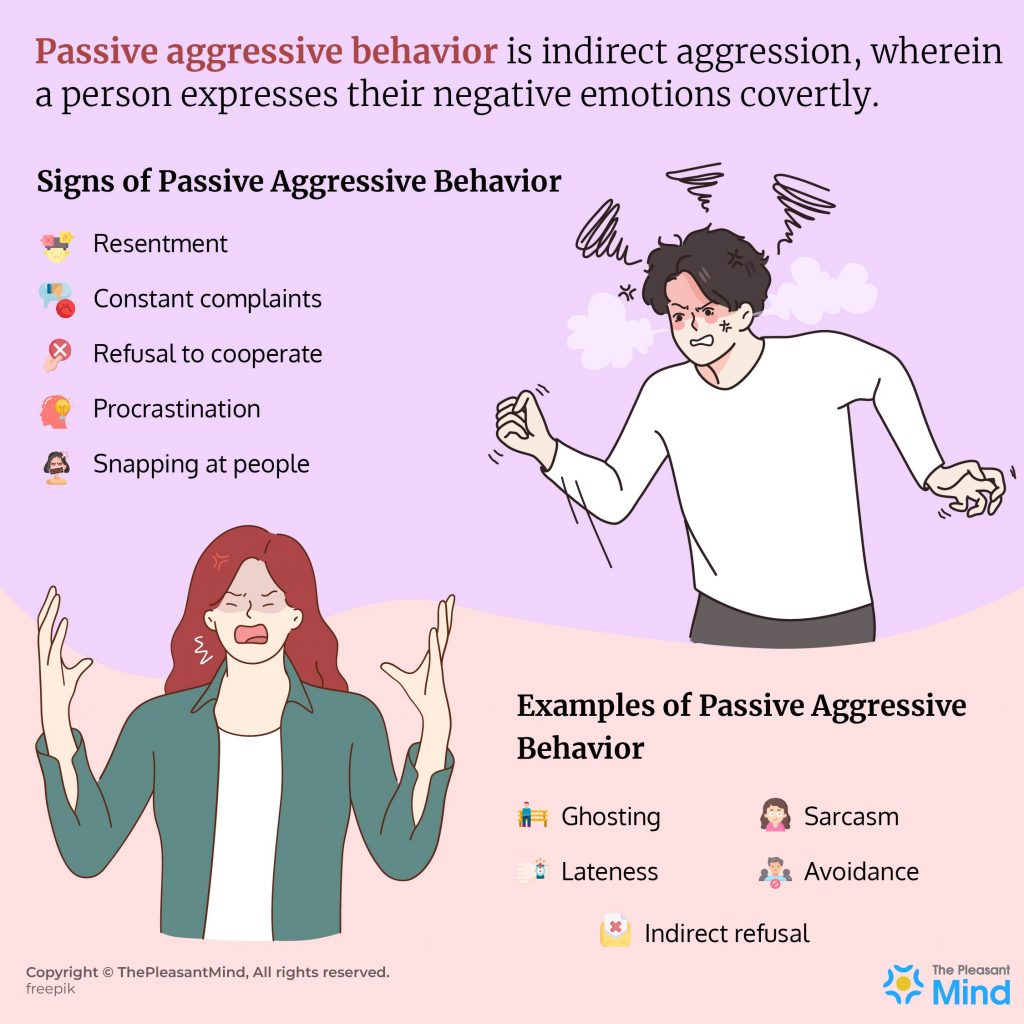 Passive Aggressive Behavior Infographic