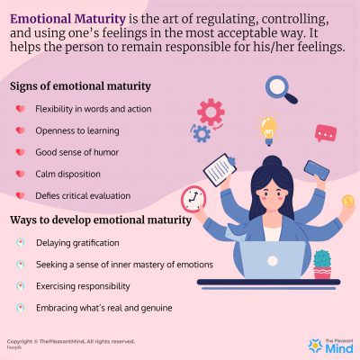 Emotional Maturity - Definition, Signs, Types, & Ways to Develop the Skill