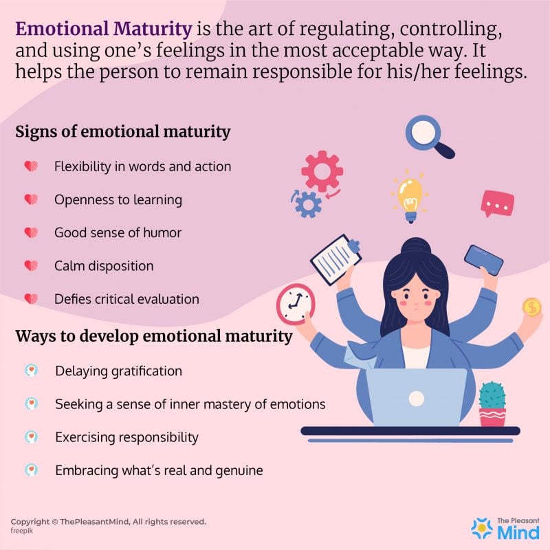 Emotional Maturity - Definition, Signs, Types, & Ways To Develop The Skill