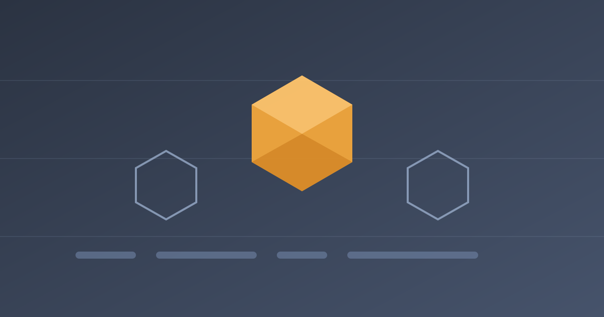 Isometric illustration of a single manufactured part between outlined units, representing low-volume production